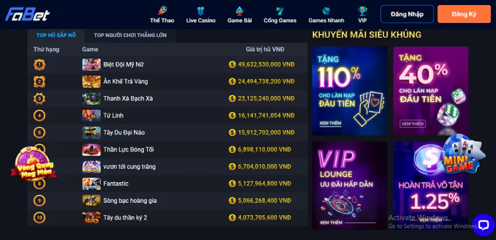 Cá cược quần vợt tại 789live chính thức